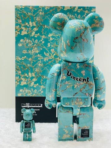 Medicom toy - BE@RBRICK x Van Gogh museum 400% & 100% Almond