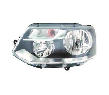 Phare Gauche Pour Volkswagen Vw Transporter T5 10- Noir, Verzenden