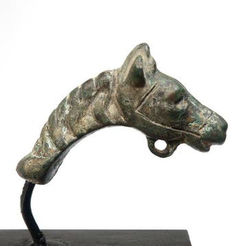 Romain antique Bronze Accessoire Tête de cheval