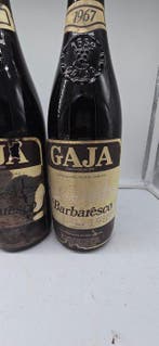 1967 Gaja, Barbaresco - Barbaresco - 2 Bouteilles (0,72 L), Verzamelen, Wijnen, Nieuw