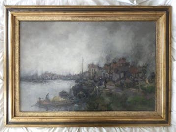 Theo Dorus van Oorschot (1910-1989) - Gorinchem aan het, Antiquités & Art