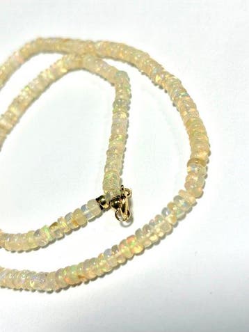 Opale - Argent - Collier