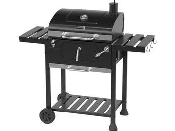 Veiling - KitchenBrothers KB4019 houtskoolbarbecue smoker zw, Tuin en Terras, Houtskoolbarbecues, Nieuw