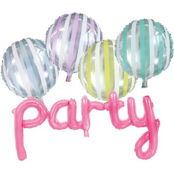 Helium Ballonnen Set Pool Party 5st, Hobby en Vrije tijd, Verzenden, Nieuw