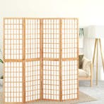 vidaXL Kamerscherm inklapbaar 4 panelen Japanse stijl, Verzenden, Nieuw