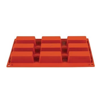 Bakvorm siliconen | Cap. 9 mini cakes | 300x175x35(h)mm, Verzenden