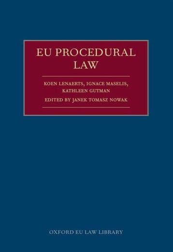 EU Procedural Law 9780198707332 Koen Lenaerts, Verzenden, Koen Lenaerts