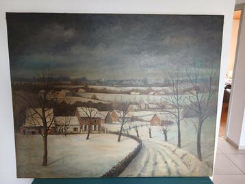École belge (XX) - Winterlandschap