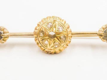 Broche - 18 carats Or jaune