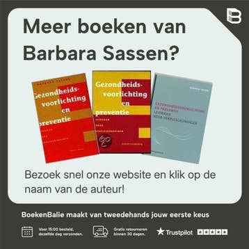 Gezondheidsbevordering en preventie voor verpleegkundigen en, Verzenden, Gelezen, Barbara Sassen