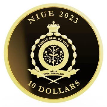 Niue. 10 Dollars 2023 1/10 oz $10 NZD Niue Equilibrium