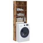 vidaXL Wasmachinekast 64x24x190 cm oud houtkleurig, Verzenden, Nieuw