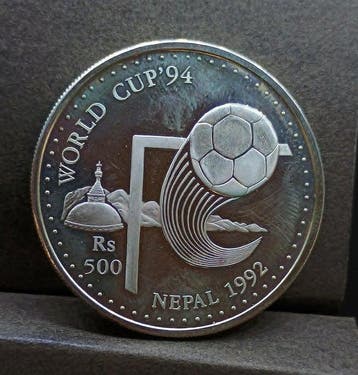 Népal. 500 Rupees 1992, World Cup 1994 (Sans prix de