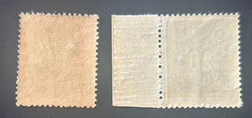 België 1870 - Strafportzegels - 1e emissie : 10c groen + 20c, Gestempeld