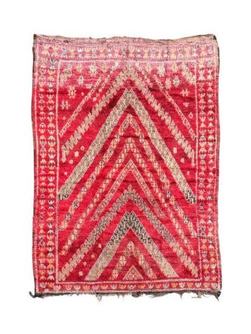 Marokkaans Beni Mguild-tapijt vintage – handgemaakt wollen, Nieuw