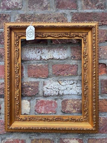Lijst - 125. Antieke goud vergulde schilderijlijst, voor
