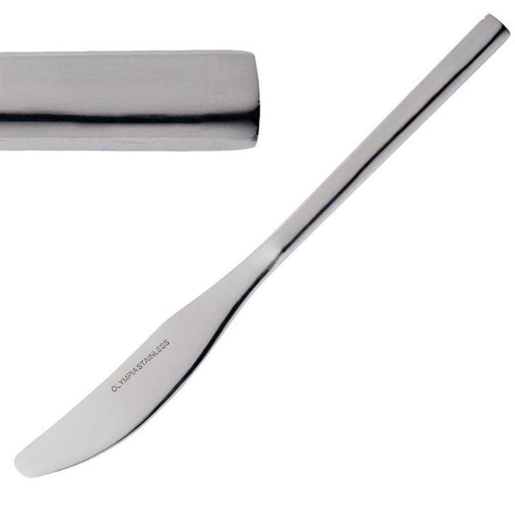 Tafelmessen | NAPOLI | RVS | 12 Stuks | Lengte 235mm, Articles professionnels, Horeca | Équipement de cuisine, Envoi