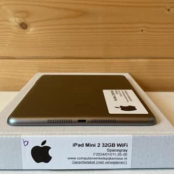 Apple iPad Mini 2 zwart 32GB 7,9 WiFi (4G) + garantie, Ophalen of Verzenden