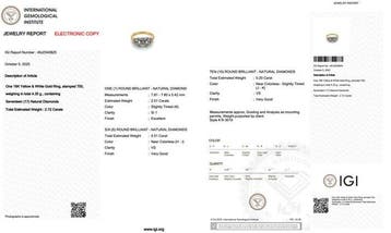 Bague - 18 carats Or jaune, Or blanc - 2.72ct. tw. Diamant, Nieuw