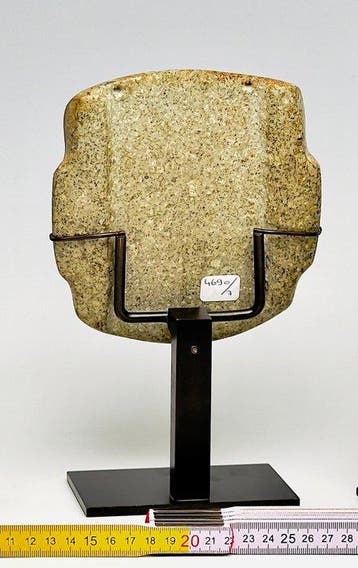 Chontal Steen Tete - Hache - 16 cm, Antiek en Kunst