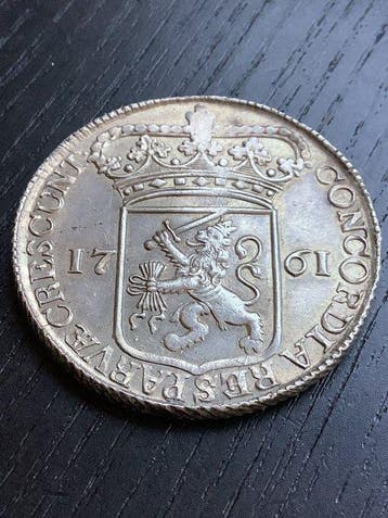 Nederland, Zeeland Zilveren Dukaat 1761 (Zonder
