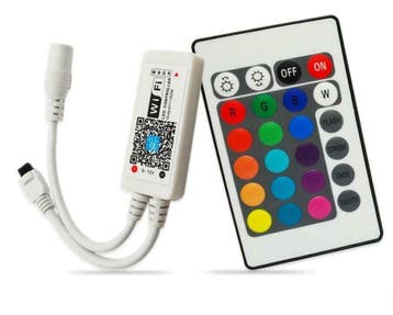Mini WiFi en IR 24Knops Afstandsbediening voor RGBW en RGBW, Ophalen of Verzenden, Nieuw