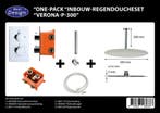 One-Pack inbouw-regendoucheset Plafonduitloop 300mm Rond, Ophalen of Verzenden, Nieuw