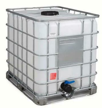 Nieuwe IBC 1000L gegalvaniseerde pallet Schütz, Tuin en Terras, Kunststof, Met kraantje, 150 liter of meer, Nieuw