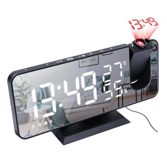 Multifunctionele Digitale LED Klok - Wekker Spiegel Alarm, Electroménager, Réveils, Envoi
