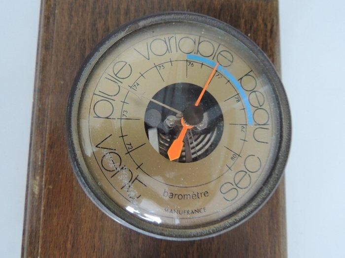 Station météo - Belle station météo vintage des Années 1970, Antiquités & Art, Curiosités & Brocante
