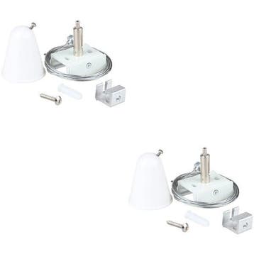 Spanningsrail Ophangset 2 Pack Wit - Ideaal voor LED lamp en, Huis en Inrichting, Verzenden, Nieuw