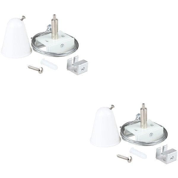 Spanningsrail Ophangset 2 Pack Wit - Ideaal voor LED lamp en, Huis en Inrichting, Lampen | Overige, Nieuw, Verzenden