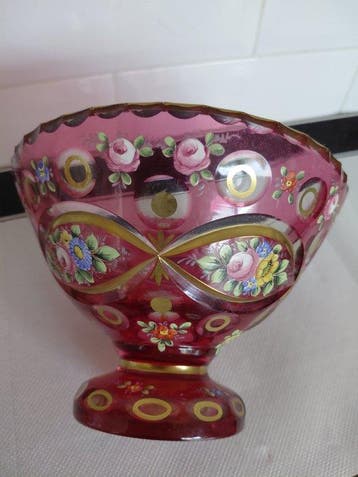 Tafelmiddenstuk - Glas uit Bohemië