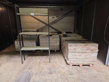 (40x) lopende meter metalen opbergrekken NO NAME, Nieuw