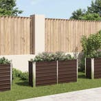 vidaXL Plantenbak verhoogd 160x40x77 cm gegalvaniseerd staal, Verzenden