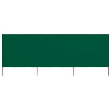 vidaXL Windscherm 3-panelen 400x160 cm stof groen, Tuin en Terras, Verzenden, Nieuw