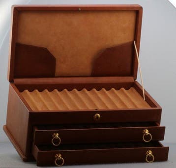Cercueil - Cuir - En cuir pour 36 stylos, Nieuw