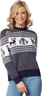 2dekans | Dressforfun Kersttrui Winterwonderland blauw-wit, Diversen, Ophalen of Verzenden, Nieuw