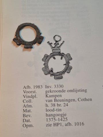 Middeleeuwen, kruisvaardersperiode Tin Pelgrimsinsigne - 1