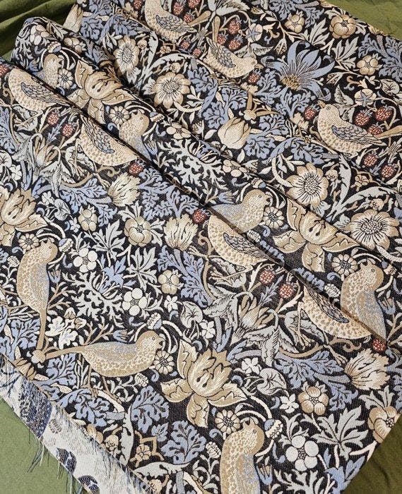Jacquard William Morris textuur Tessuto Art Nouveau -, Antiek en Kunst, Antiek | Tapijten, Tafelkleden en Textiel