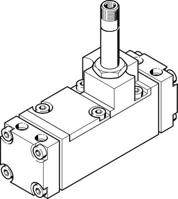 Festo 5/2 Monostabiele Lucht Magneetventiel G1/4 1400L/Min -, Verzenden