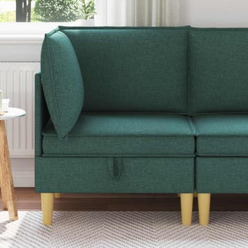 vidaXL Sofa met opslag Stof, Huis en Inrichting, Zetels | Zetels, Verzenden, Nieuw