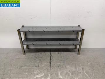 RVS Dubbele Etagere Brug 140 cm Horeca, Ophalen of Verzenden