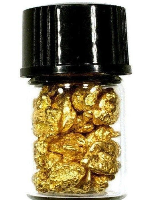 Goud Goud nuggets- 0,3 g, Verzamelen, Mineralen en Fossielen