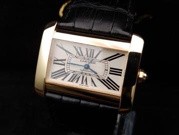 Cartier - Tank Divan - Gold 18kt - Full Set - 2603 - Homme -