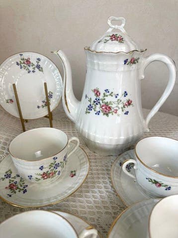Limoges - CS & LC - Service à thé et café (25) - Porcelaine