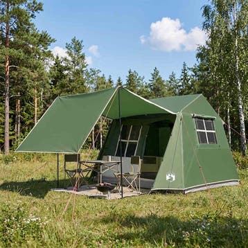 vidaXL Tunneltent 275 x 240 x 200 cm Groen, Verzenden, Nieuw