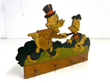 Uncle Scrooge - 1 Towel holder with Donald Duck - Disney -, Nieuw