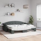 vidaXL Slaapbank met onderschuifbed 80x200 cm stof, Huis en Inrichting, Slaapkamer | Bedden, Verzenden, Nieuw