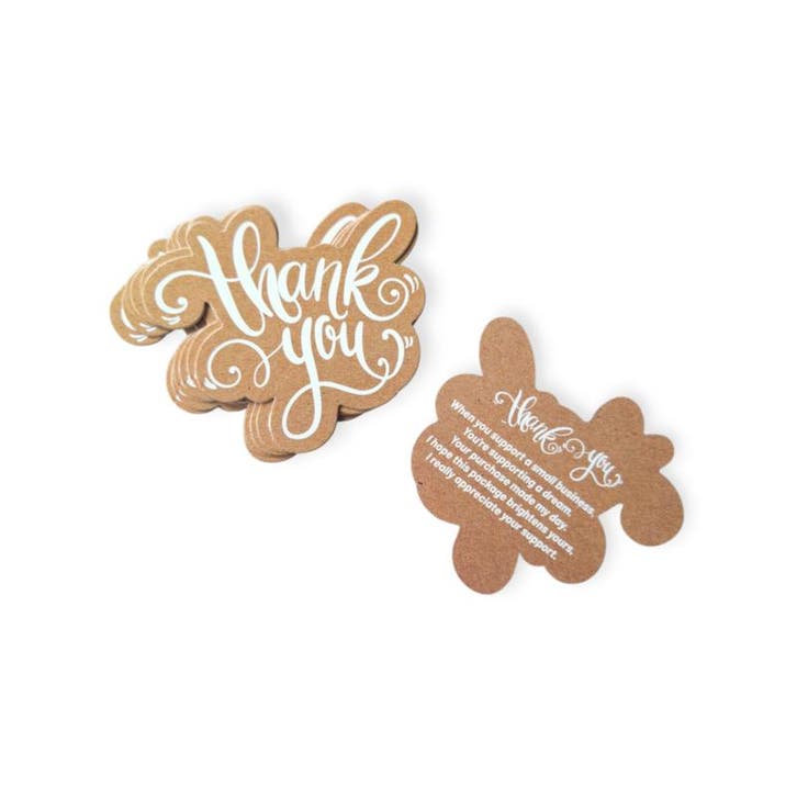 10x Thank You kaart - small business - bedankje - bestell..., Diversen, Wenskaarten, Nieuw, Verzenden